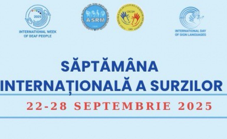 Săptămâna Internațională a Surzilor 2025:  Nici un drept al omului fără dreptul la Limbajul Semnelor Image
